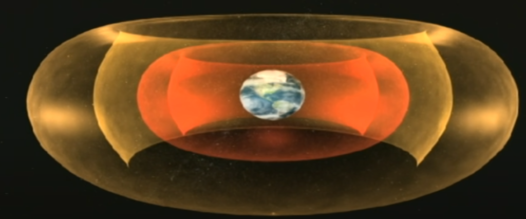 van allen radiation belt illustration